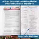 NIV, The Woman's Study Bible, Leathersoft, Blue, Full-Color, Red Letter, Thumb Indexed