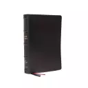 NKJV, Large Print Verse-by-Verse Reference Bible, Maclaren Series, Premium Goatskin Leather, Black, Comfort Print