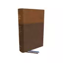 NKJV, Matthew Henry Daily Devotional Bible, Leathersoft, Brown, Red Letter, Thumb Indexed, Comfort Print