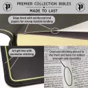 KJV Holy Bible: Large Print Thinline, Black Goatskin Leather, Premier collection, Red Letter, Comfort Print: King James Version