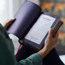 NKJV, Personal Size Reference Bible, Sovereign Collection, Leathersoft, Purple, Red Letter, Comfort Print