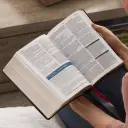 NKJV, Word Study Reference Bible, Leathersoft, Black, Red Letter, Comfort Print