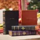 KJV, Wide-Margin Reference Bible, Sovereign Collection, Genuine Leather, Black, Red Letter, Comfort Print