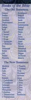 Bookmark-Books Of The Bible-Purple (Pack Of 25)