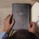 KJV Holy Bible with 73,000 Center-Column Cross References, Black Leathersoft, Red Letter, Comfort Print: King James Version