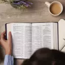 KJV Holy Bible with 73,000 Center-Column Cross References, Black Genuine Leather, Red Letter, Comfort Print: King James Version