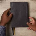 KJV Holy Bible with Apocrypha and 73,000 Center-Column Cross References, Black Genuine Leather, Red Letter, Comfort Print: King James Version