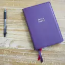 KJV Holy Bible: Compact Bible with 43,000 Center-Column Cross References, Purple Leathersoft, Red Letter, Comfort Print: King James Version