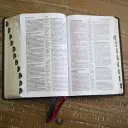 KJV Holy Bible: Compact Bible with 43,000 Center-Column Cross References, Black Genuine Leather, Red Letter, Comfort Print (Thumb Indexing): King James Version