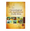 NLT Chronological Life Application Study Bible, Brown, Hardcover, Illustrated, Presentation Page, Maps, Notes, Cross-Reference, Book Introductions