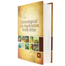 NLT Chronological Life Application Study Bible, Brown, Hardcover, Illustrated, Presentation Page, Maps, Notes, Cross-Reference, Book Introductions