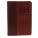 KJV Pocket Bible, Brown, Imitation Leather, Verse Finder, One Year Reading Plan, Presentation Page, Ribbon Marker, Gilt Edges