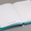 "I Can Do Everything Through Him" Zippered Turquoise Flexcover Journal