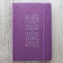 The Words of my Mouth Purple Flexcover Journal - Psalm 19:14
