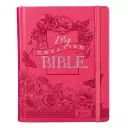 KJV My Creative Journaling Bible, Pink, Imitation Leather, Wide Margin, Illustrated, Colouring, Ribbon Marker