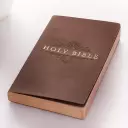 Tan Faux Leather King James Version Gift and Award Bible