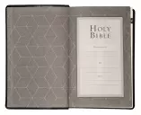 KJV Giant Print Bible, Black, Imitation Leather, Gilt Edging, Ribbon Marker, Presentation Page, Concordance, Colour Maps, Cross-Referencing, Thumb Index