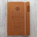 Be Still & Know Tan Flexcover Journal - Psalm 46:10