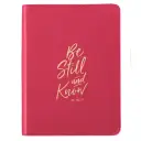 Journal-LuxLeather Flexcover-Be Still and Know