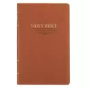 KJV Bible Gift Edition Faux Leather, Saddle Tan