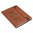 Journals Lux-Leather Bullet Elastic Closure Whatever Is True Brown