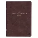 NLT Spiritual Growth Bible, Brown, Imitation Leather, Articles, Book Introductions, Character Profiles, Cross-References, Topical Index, Presentation Page, Ribbon Markers, Thumb Index