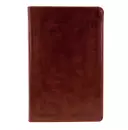 ESV Large Print Bible, Brown, Imitation Leather, Concordance, Ribbon Marker, Red Letter, Gilt Edges, Personal Size