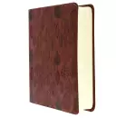ESV Single Column Journaling Bible Chestnut Imitation Leather Wide Ruled Line Margins Ribbon Marker Thick Paper Sewn Binding