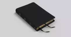 ESV Thinline, Bible, Black, Leather, Red Letter, Maps, Concordance, Ribbon Marker, Pagination Matches ESV Pew Bibles
