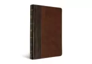 ESV Large Print Thinline Reference Bible (TruTone, Brown/Walnut, Timeless Design)