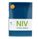 NIV Study Bible, Blue, Hardback, Colour Maps, Photographs, Charts, Illustrations, Book Introductions, Articles, Presentation Page, Red Letter, Concordance