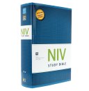 NIV Study Bible, Blue, Hardback, Colour Maps, Photographs, Charts, Illustrations, Book Introductions, Articles, Presentation Page, Red Letter, Concordance
