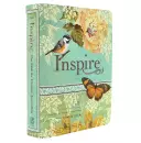 NLT Inspire Colouring Bible, Turquoise, Cloth Bound, Two-Inch-Wide Ruled Journaling Margins, Line-Art Illustrations, Matching Ribbon Marker