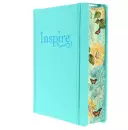 NLT Inspire Colouring, Bible, Turquoise, Hardback, Two-inch-wide ruled margins, Line-art illustrations, Colour-in Scripture art, Ribbon marker, Elastic band closure