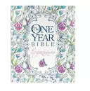 NLT The One Year Bible Expressions Devotional Bible for Women White Paperback Journaling Bible Wide Margin Adult Colouring Devotional Presentation Page Illustrated Bible