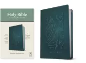 NLT Thinline Reference Bible, Filament Enabled Edition, Red Letter, LeatherLike, Earthen Teal Blue, Gilt Edges, Ribbon Marker, App