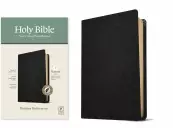 NLT Thinline Reference Bible, Filament-Enabled Edition (Genuine Leather, Black, Indexed, Red Letter)
