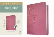 NLT Personal Size Giant Print Bible, Filament-Enabled Edition (LeatherLike, Peony Pink, Indexed, Red Letter)