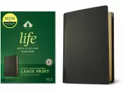 NLT Life Application Study Bible, Third Edition, Large Print (Genuine Leather, Black, Indexed, Red Letter)
