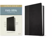 KJV Large Print Thinline Reference Bible, Filament-Enabled Edition (LeatherLike, Black/Onyx, Red Letter)