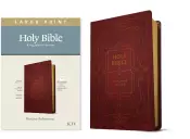 KJV Large Print Thinline Reference Bible, Filament-Enabled Edition (LeatherLike, Ornate Burgundy, Red Letter)