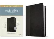KJV Large Print Thinline Reference Bible, Filament-Enabled Edition (LeatherLike, Black/Onyx, Indexed, Red Letter)
