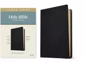 KJV Large Print Thinline Reference Bible, Filament-Enabled Edition (Genuine Leather, Black, Red Letter)