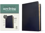 NLT Compact Giant Print Bible, Filament-Enabled Edition (LeatherLike, Navy Blue Cross, Red Letter)