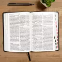 KJV Large Print Personal Size Reference Bible, Charcoal Leathertouch Indexed