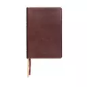 LSB Large Print Wide Margin Paste-Down Reddish-Brown Faux Leather