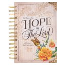 Journal Wirebound Cream/Deep Ocean Blue Hope in the Lord Floral Isa. 40:31