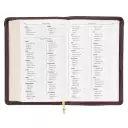 KJV Holy Bible, Standard Size Faux Leather Red Letter Edition - Thumb Index & Ribbon Marker, King James Version, Brown Lion Zipper Closure