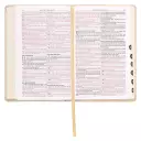 KJV Holy Bible, Standard Size Faux Leather Red Letter Edition - Thumb Index & Ribbon Marker, King James Version, Pearlescent Taupe