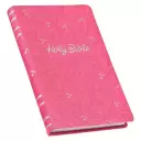 KJV Holy Bible, Gift Edition King James Version, Faux Leather Flexible Cover, Pink Floral Vine
